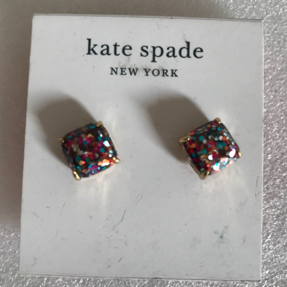 Kate Spade New York Small Square Stud Earrings NWT
